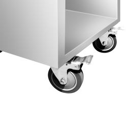 Візок для підносів з нержавіючої сталі- для 14x EN (400x600)