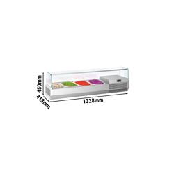 Vitrine Réfrigérée à Ingrédients PREMIUM PLUS - 1328x413mm - 4x GN 1/3