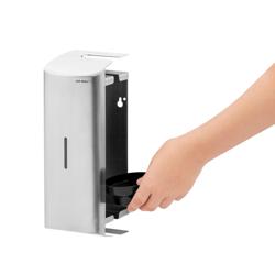 AIR-WOLF | Portascopino WC con frontale chiuso - Acciaio inox