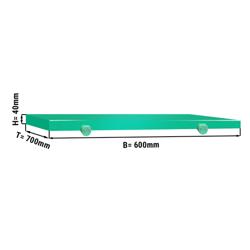 Planche à découper pour table de travail - 600x700 mm - Conforme HACCP - Verte