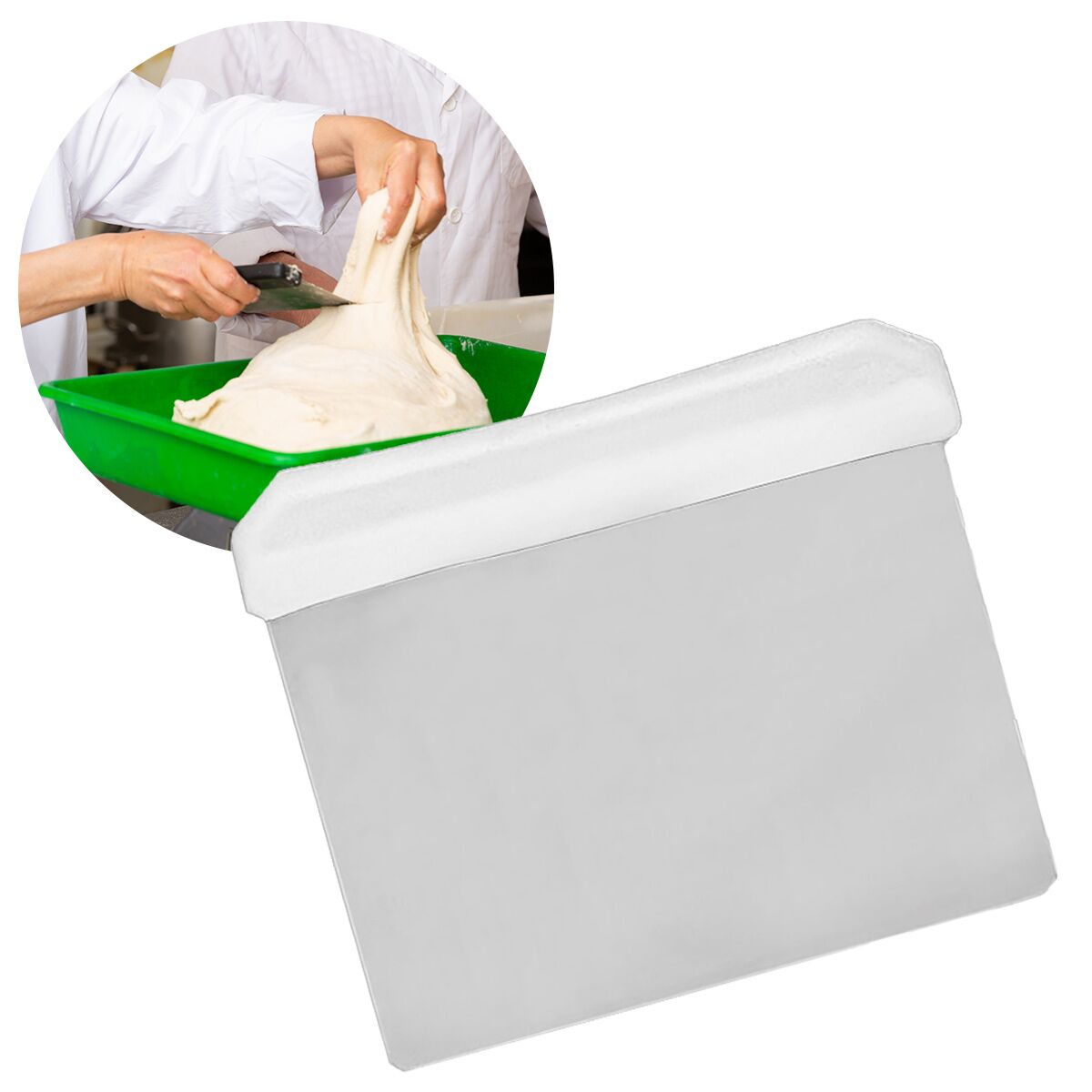 Coupe‑pâte - 120x85mm - Manche en plastique