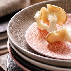 (6 Pièces) CUBICAL - Assiette Coupe - Plate - Ø 160 mm - Rose