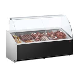Koeltoonbank - 1881x979mm - 387 liter - front zwart - rechte ruit