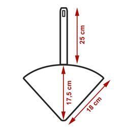 (4 stuks) Stoominzet - RVS - 225x337mm - passend voor NSK40
