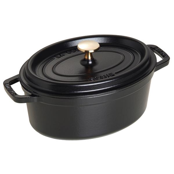 STAUB | LA COCOTTE - Kookpot - Ovaal - 230mm - Gietijzer - Zwart