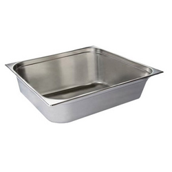 Conteneur GN 2/1 en inox - Hauteur : 100 mm