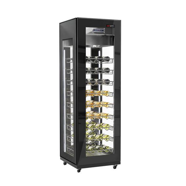 Körben üvegezett borhűtő - 1 zónás - 400 l - max. 81 palack