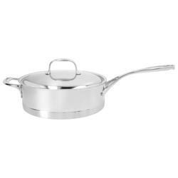 DEMEYERE| Atlantis 7 Low Casserole with Lid – Ø 28 cm - 18/10 Stainless Steel - Induction Ready