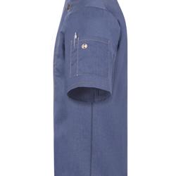 KARLOWSKY | Veste de cuisine à manches courtes style jeans - Bleu Vintage - Taille : 60