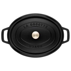 STAUB | LA COCOTTE - Kookpot - Ovaal - 150mm - Gietijzer - Zwart