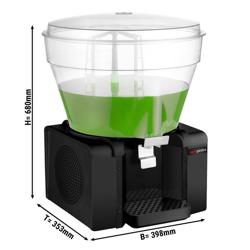 Dispenser di bevande fredde - 50 litri - 400W - per ayran - nero - incl. vaschetta raccogligocce