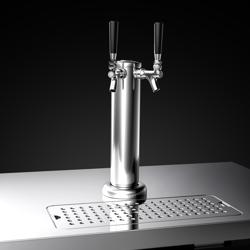 Spillatore birra con rubinetto - 2x fusti da 50 litri - 1240x620mm