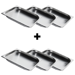 Stainless steel Container GN 2/3 - Height: 20mm