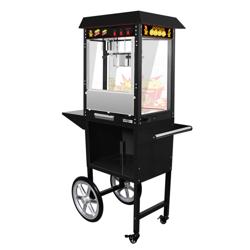 Mașină de popcorn, inclusiv cărucior - 5 kg / h - cu 1 ceainic