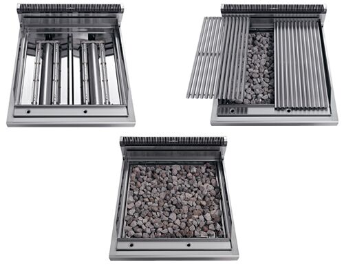 Grill à pierre de lave à gaz – 13,8 kW
