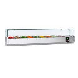 Kühlaufsatzvitrine PREMIUM - 2000x395mm - 9x GN 1/3