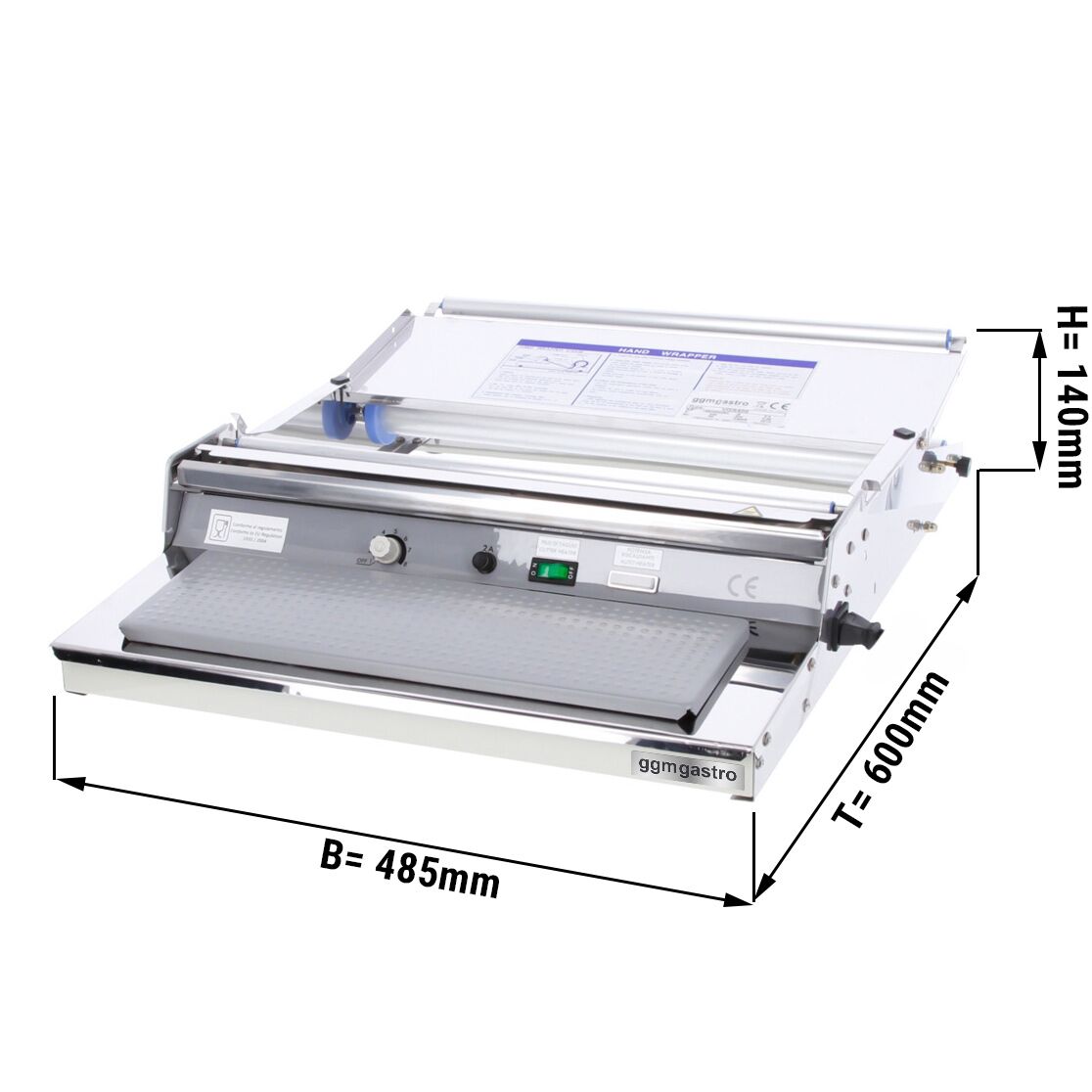 Thermoscelleuse à barquettes - 120W - Format de scellage : 385x125mm