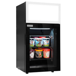 Minibar vriezer - 460mm - met 1 glazen deur & Reclamedisplay