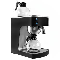 Filter koffiezetapparaat - 1,8 liter - 2 kW - met 2 warmhoudplaten - incl. 2 glazen kannen