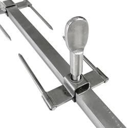 Spiedo per girarrosti per pollo - 60x960x80mm - acciaio inox | spiedi mobili sulla spada - compatibile con ERHM848, GHGM424, HGGM484, HGGM1272; serie ERHM, GHGM & HGGM