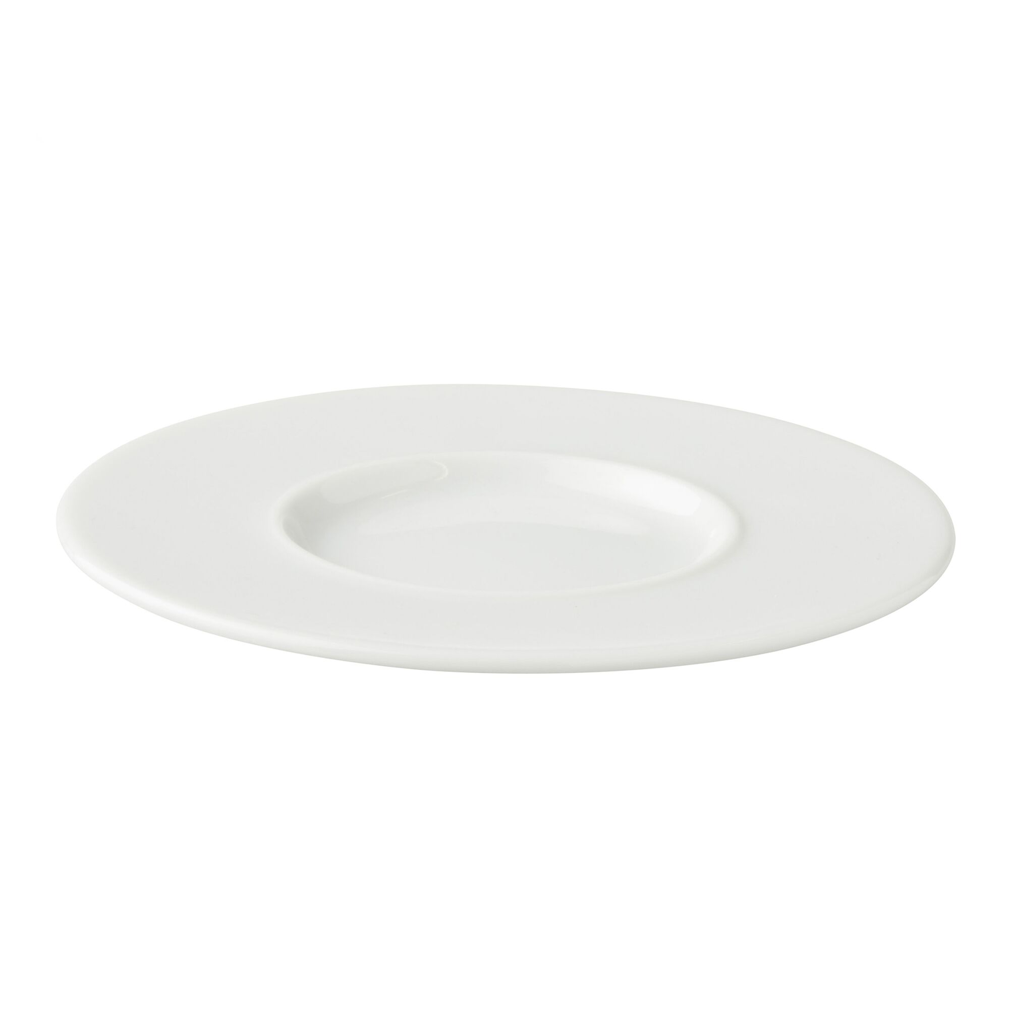 (6 pcs) WHITE DELIGHT - Soucoupe pour café / cappuccino - Ø130mm - Blanc