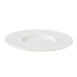 (6 szt.) WHITE DELIGHT - Spodek do cappuccino - Ø130mm - Biały