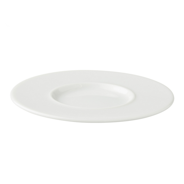 (6 bucăți) WHITE DELIGHT - Farfurioară pentru cafea/cappuccino - Ø 160mm - Alb