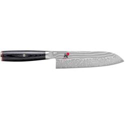 MIYABI | 5000 FC-D Santoku Knife – 180 mm blade - FC61 steel - 48-layer Damascus - for fish, meat & veg