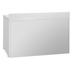 Commercial Counter Fridge PREMIUM PLUS - 1460x700mm - with 3 glass doors - with upstand - capacity 335 litres
