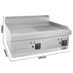 Plancha eléctrica - lisa + estriada (8 kW)