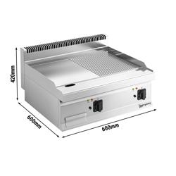 Elektrisk stekbord- slät räfflad (8 kW)