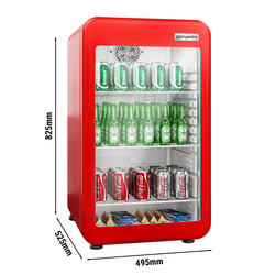 Minibar koelkast - 500mm - 120 liter - met 1 glazen deur