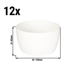 (12 pièces) LUX - Bol Maastricht - 15 cl - Ø 150 mm - Ivoire         