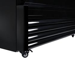 Dryckeskylskåp Svart 880 liter - med 2 glasdörrar