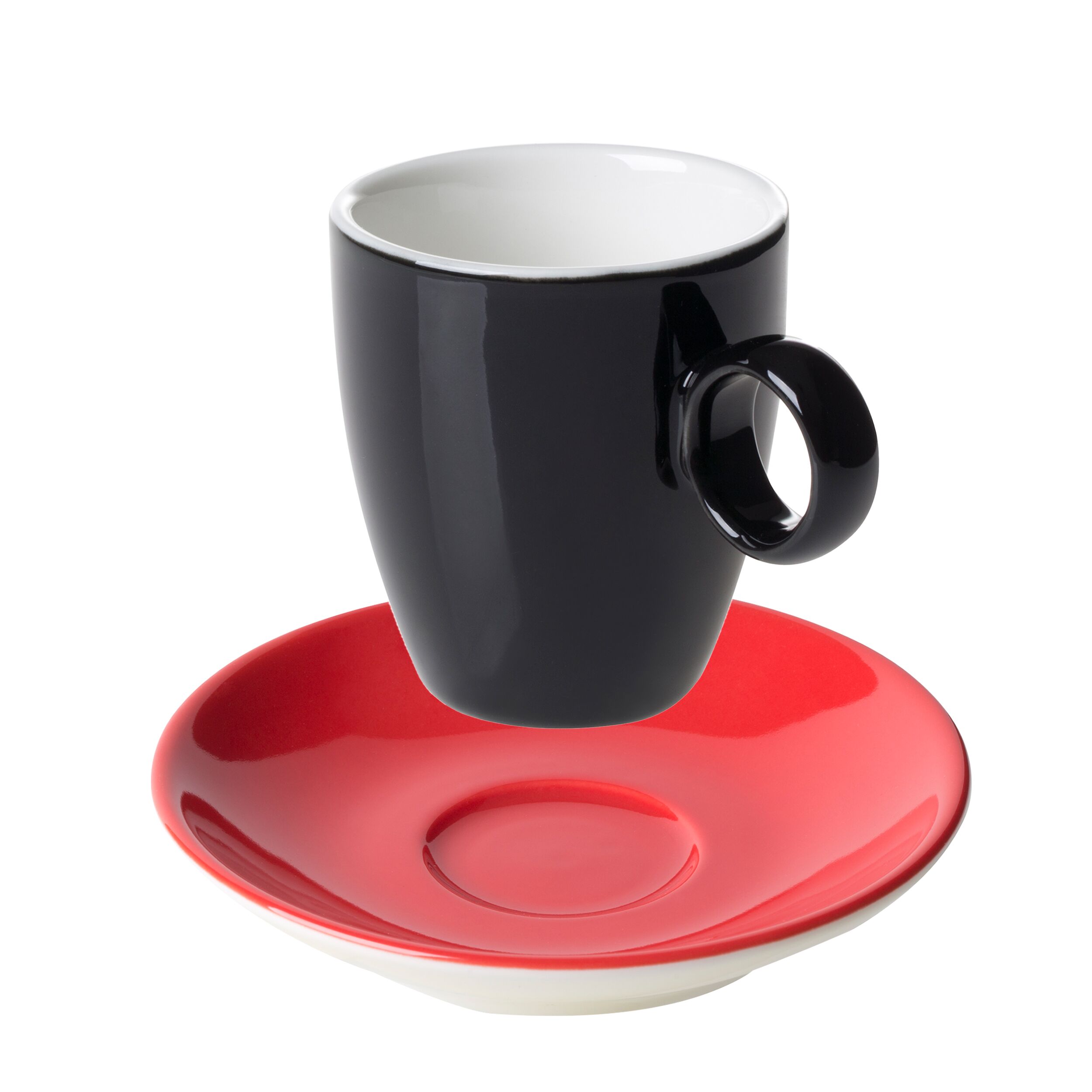 (6 pièces) BART COLOUR CAFE – Tasse à espresso – 65 ml – Noir