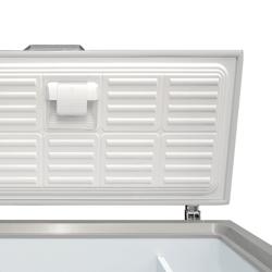Commercial chest freezer - 1500 mm - 466 litres - stainless steel lid - incl. divider - for UK