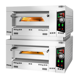Gas pizzaovn 4 + 4 x 34 cm