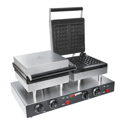 Máquina para hacer gofres - Gofres de Bruselas - Doble