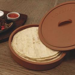 (12 Stück) Tortilla Behälter - mit Deckel