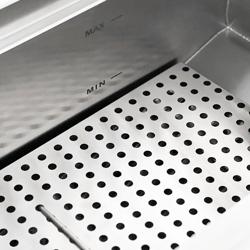 Frytownica indukcyjna jednokomorowa wolnostojąca na szafce - 30L - 10kW - z automatycznym podnoszeniem kosza