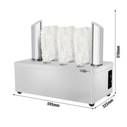 Gläserpoliermaschine- 2,62kW - mit Heißluftgebläse & 8 rotierenden Rollen