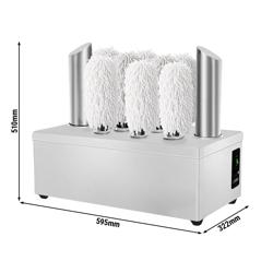 Bardak Parlatma Makinesi - 2,62kW - 8 dönen fırçalı