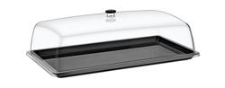 (2 pieces) GN 1/2 Tray with Transparent Lid – 325×265×170 mm - hard plastic grip - tray included