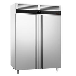 Réfrigérateur en acier inoxydable PREMIUM - GN 2/1 - 1400 litres - avec 2 portes