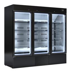 Vitrine murale de congélation - 2081 mm - jusqu’à -18 °C - avec portes à double vitrage - 4 étagères