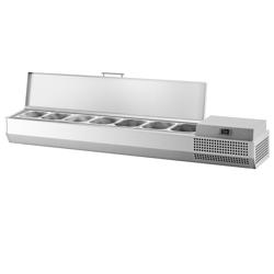 Vitrină frigorifică- 1,7 x 0,41 m - pentru 6 x GN 1/3 