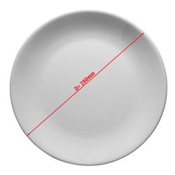 (24 stuks) ENTITY - Bord - plat - Ø 280mm - Wit