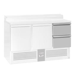 Cassettiera - 500x600x760mm - GN 1/2 - 2 cassetti, superficie liscia - per serie SAG