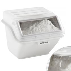 Contenitore per ingredienti - con coperchio - 486x593x432mm - 40L - Polipropilene - Bianco - Impilabile - NSF