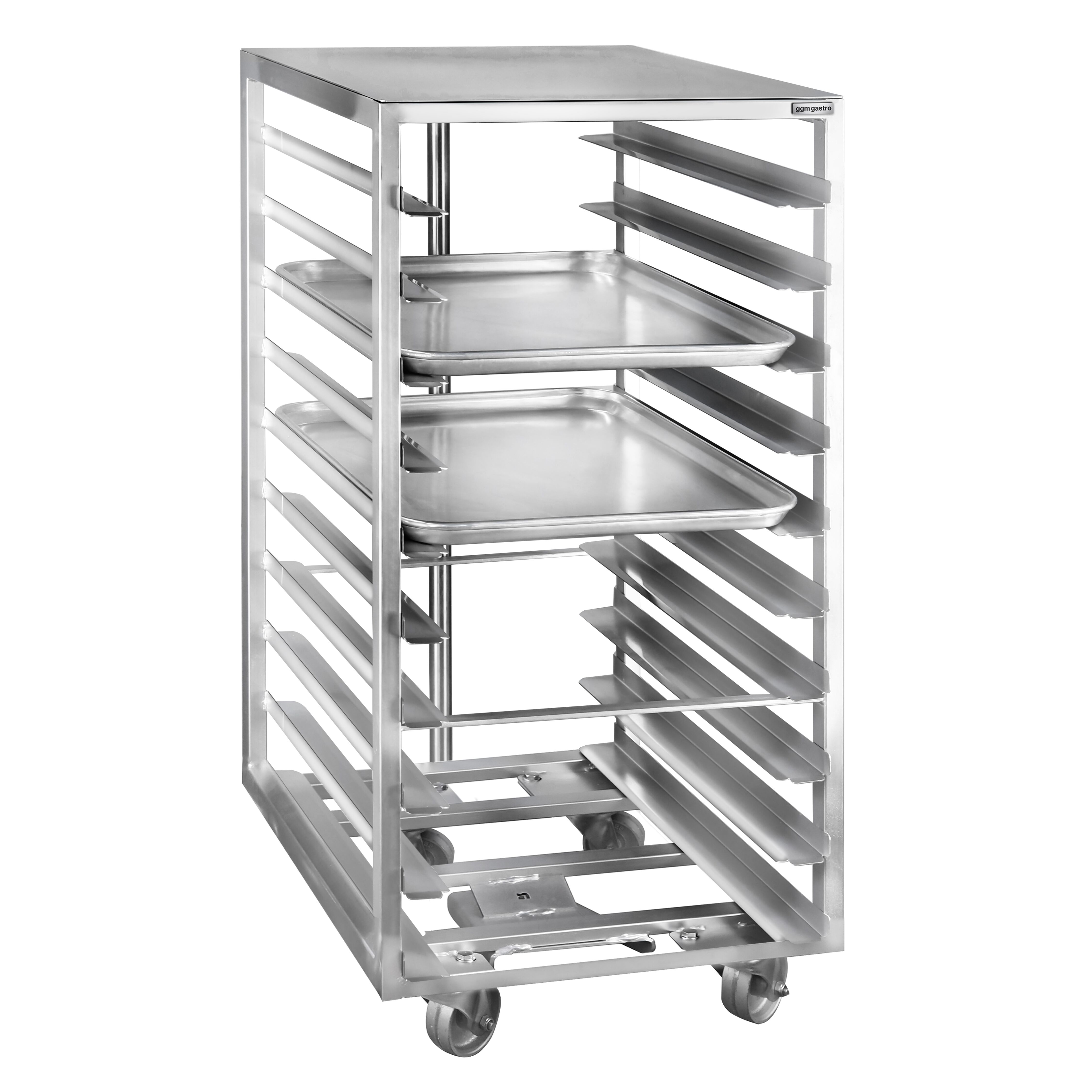 Commercial Bakery Tray Trolley – 10-Tray – Stainless Steel – EN